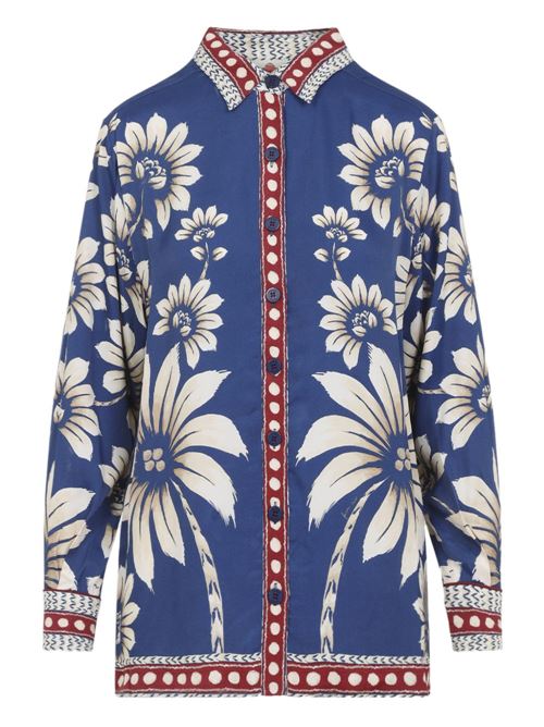 Luna Pajama Shirt FARM RIO | 344132LUNABLUE26067